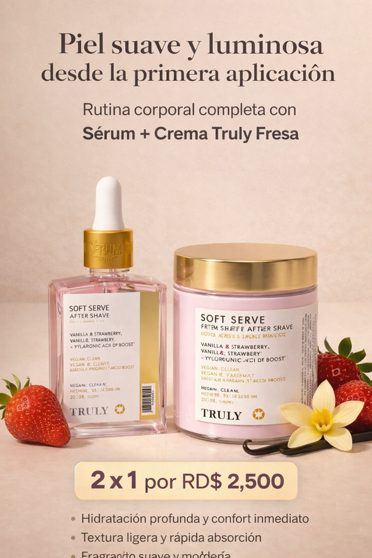 2 X 1: TRULY CREAM + TRULY SERUM FRESA