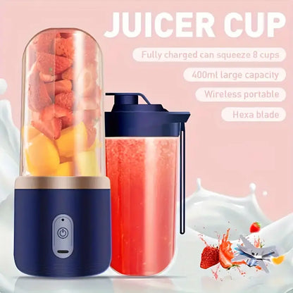 Licuadora Portátil, Mini Jugo de Frutas de 400ml