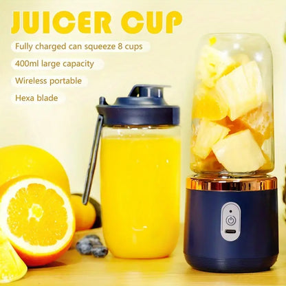 Licuadora Portátil, Mini Jugo de Frutas de 400ml