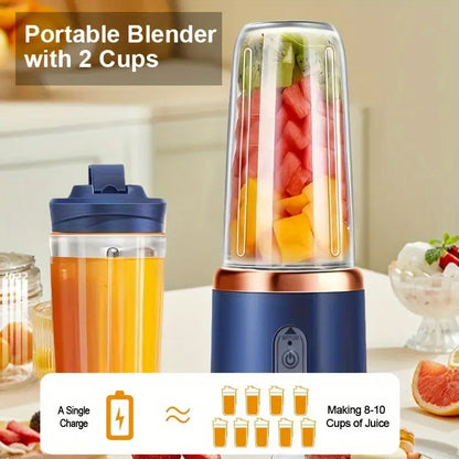 Licuadora Portátil, Mini Jugo de Frutas de 400ml
